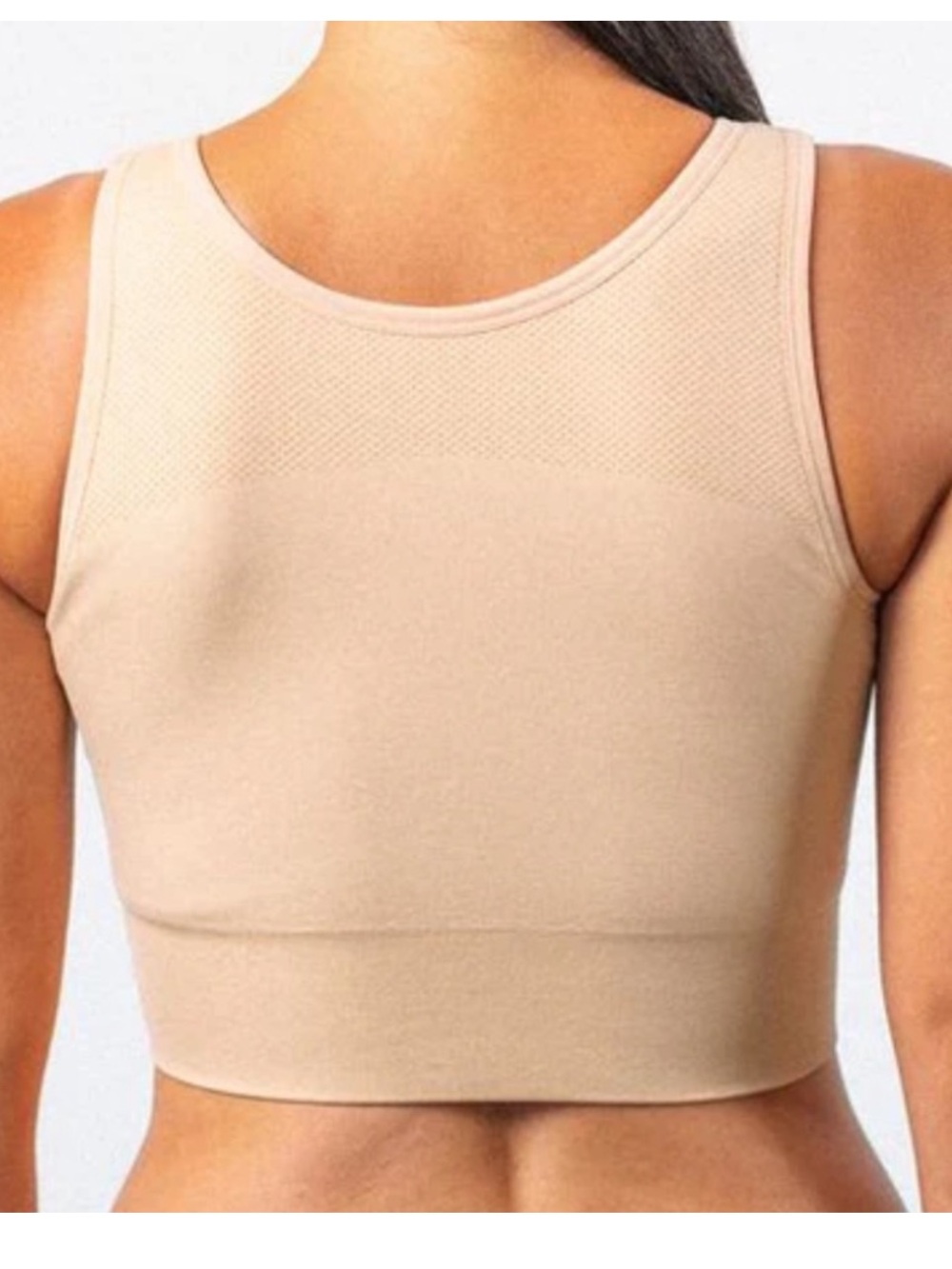 Prairie Wear Hugger Prima Post Surgical Recovery Bra Nude Beige Large - Picture 2 of 11